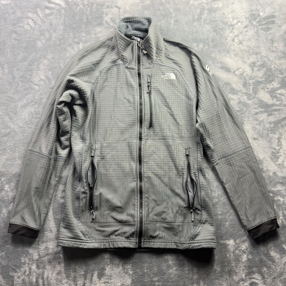 The North Face Summit Series Jacket Womens M Gray Full Zip Polartec Softshell